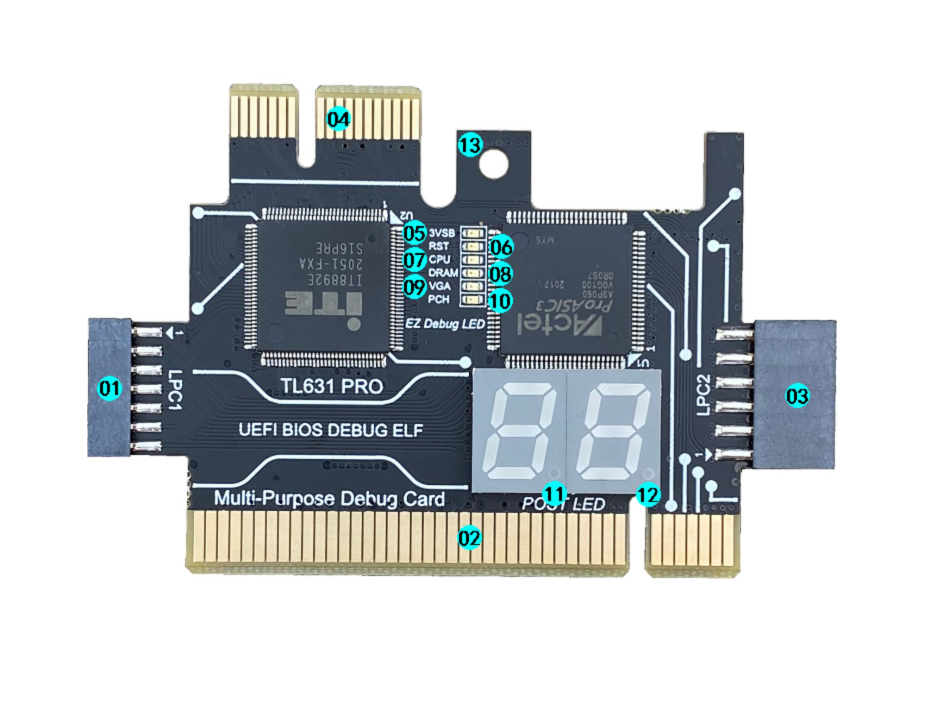 予約商品・10月下旬予定]TL631 PROマザボ診断機(いろんな端子にぶっ